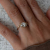 1.0CT-2.0CT Oval Cut Moissanite Unique Pave Diamond Engagement Ring