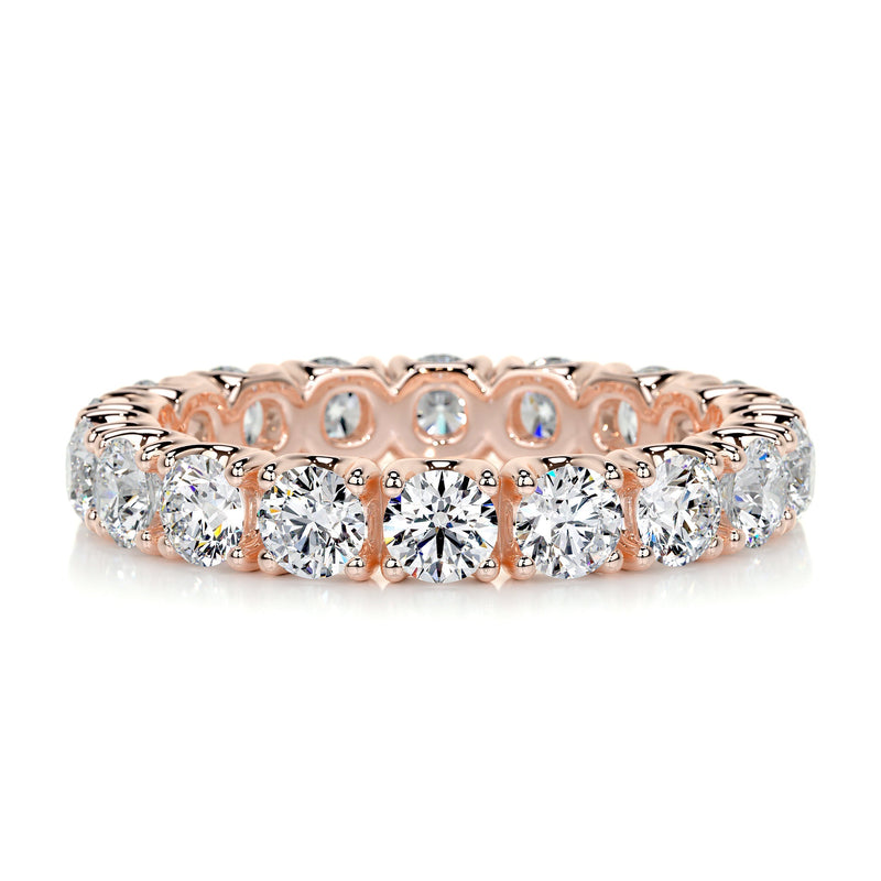 Round Club Moissanite Full Eternity Wedding Band