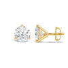 2.0CT Round Cut Moissanite Three Prong Diamond Stud Earrings for Her