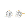2.0CT Round Cut Moissanite Three Prong Diamond Stud Earrings for Her