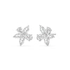 Multi-shape Flower Moissanite Diamond Stud Earrings for Her