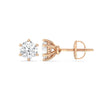 Round Cut Moissanite Diamond Stud Earrings for Women