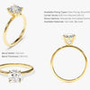 4-Prong Solitaire Round Cut Moissanite Engagement Ring (1.00 CT)