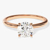 4-Prong Solitaire Round Cut Moissanite Engagement Ring (1.00 CT)