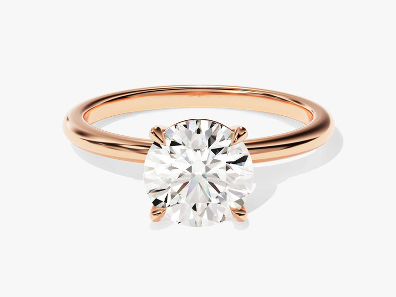 4-Prong Solitaire Round Cut Moissanite Engagement Ring (1.50 CT)