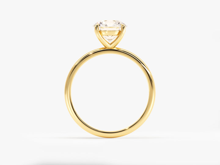 4-Prong Solitaire Round Cut Moissanite Engagement Ring (1.50 CT)