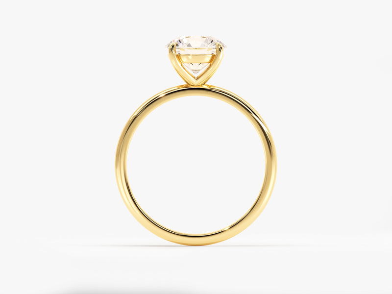 4-Prong Solitaire Round Cut Moissanite Engagement Ring (1.50 CT)