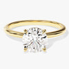 4-Prong Solitaire Round Cut Moissanite Engagement Ring (1.50 CT)