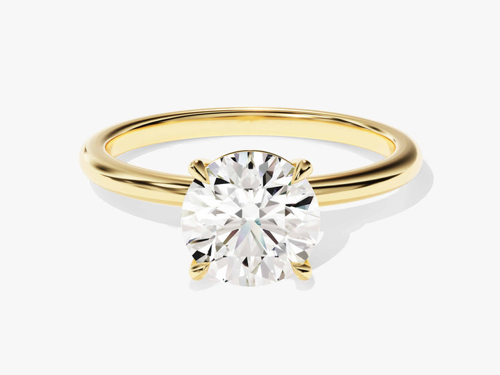 4-Prong Solitaire Round Cut Moissanite Engagement Ring (1.50 CT)