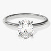 4-Prong Solitaire Oval Cut Moissanite Engagement Ring (1.50 CT)