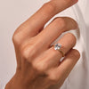 4-Prong Solitaire Oval Cut Moissanite Engagement Ring (2.00 CT)