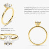 4-Prong Solitaire Oval Cut Moissanite Engagement Ring (2.00 CT)