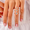4-Prong Solitaire Oval Cut Moissanite Engagement Ring (2.00 CT)
