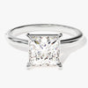 Princess Cut Solitaire Moissanite Engagement Ring (2.00 CT)