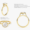 Round Bezel Solitaire Moissanite Engagement Ring (1.50 CT)