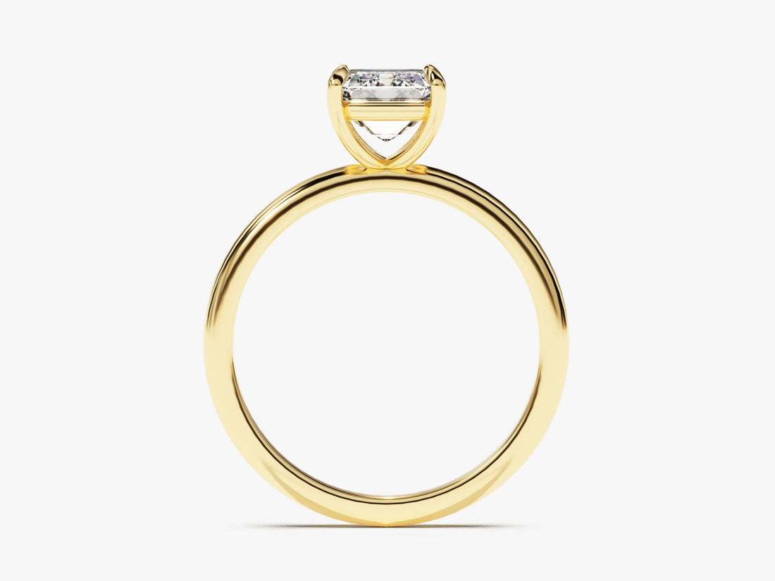Emerald Cut Solitaire Moissanite Engagement Ring (1.50 CT)