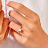 Emerald Cut Solitaire Moissanite Engagement Ring (1.50 CT)