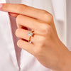 Emerald Cut Solitaire Moissanite Engagement Ring (1.50 CT)