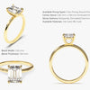 Emerald Cut Solitaire Moissanite Engagement Ring (1.50 CT)