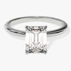 Emerald Cut Solitaire Moissanite Engagement Ring (1.50 CT)