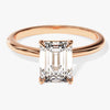 Emerald Cut Solitaire Moissanite Engagement Ring (1.50 CT)