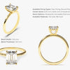 Emerald Cut Solitaire Moissanite Engagement Ring (2.00 CT)