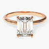 Emerald Cut Solitaire Moissanite Engagement Ring (2.00 CT)