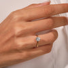 6-Prong Solitaire Round Cut Moissanite Engagement Ring (1.00 CT)
