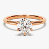 6-Prong Solitaire Round Cut Moissanite Engagement Ring (1.00 CT)