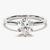 6-Prong Solitaire Round Cut Moissanite Engagement Ring (1.00 CT)