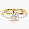 6-Prong Solitaire Round Cut Moissanite Engagement Ring (1.00 CT)