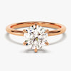 6-Prong Solitaire Round Cut Moissanite Engagement Ring (1.50 CT)