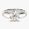 6-Prong Solitaire Round Cut Moissanite Engagement Ring (1.50 CT)