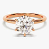 6-Prong Solitaire Round Cut Moissanite Engagement Ring (2.00 CT)