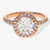 Round Cut Moissanite Round Halo Engagement Ring (1.50 CT)