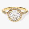 Round Cut Moissanite Round Halo Engagement Ring (1.50 CT)