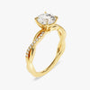 Twist Moissanite Engagement Ring (1.00 CT)