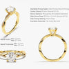 Twist Moissanite Engagement Ring (1.00 CT)