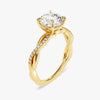 Twist Moissanite Engagement Ring (1.50 CT)