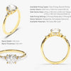 Cluster Accent Oval Cut Moissanite Engagement Ring (1.00 CT)