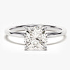 Cushion Cut Solitaire Moissanite Engagement Ring (2.00 CT)
