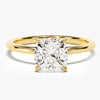 Cushion Cut Solitaire Moissanite Engagement Ring (2.00 CT)