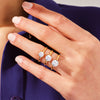 Cushion Cut Solitaire Moissanite Engagement Ring (1.00 CT)