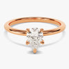 Pear Cut Solitaire Moissanite Engagement Ring (1.00 CT)