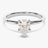 Pear Cut Solitaire Moissanite Engagement Ring (1.00 CT)
