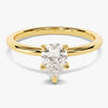 Pear Cut Solitaire Moissanite Engagement Ring (1.00 CT)
