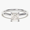 Asscher Cut Solitaire Moissanite Engagement Ring (1.00 CT)