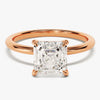Asscher Cut Solitaire Moissanite Engagement Ring (2.00 CT)