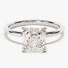 Asscher Cut Solitaire Moissanite Engagement Ring (2.00 CT)