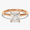 Asscher Cut Solitaire Moissanite Engagement Ring (1.50 CT)